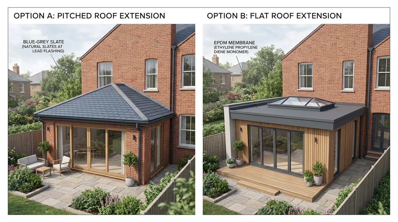 Pitched Roof vs Flat Roof: Which Is Right for Your Project?
